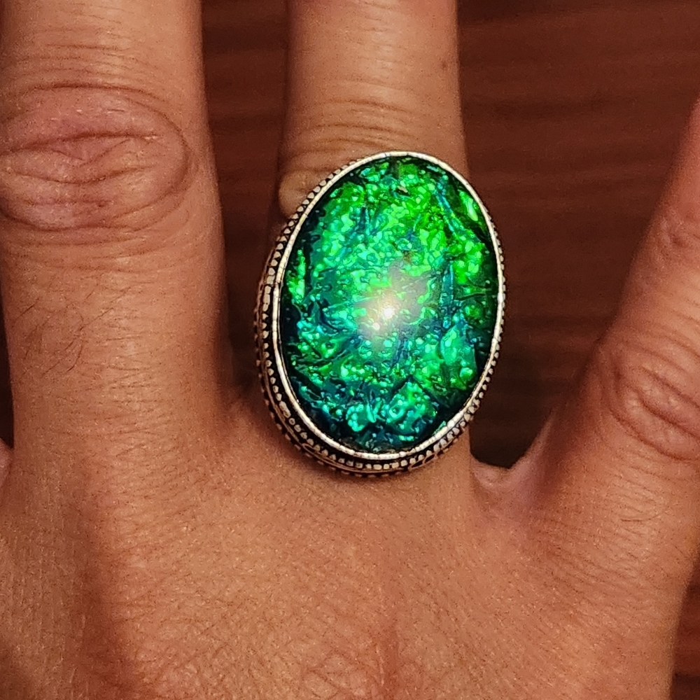 Dichroic Silver Ring - Picture 5 of 10